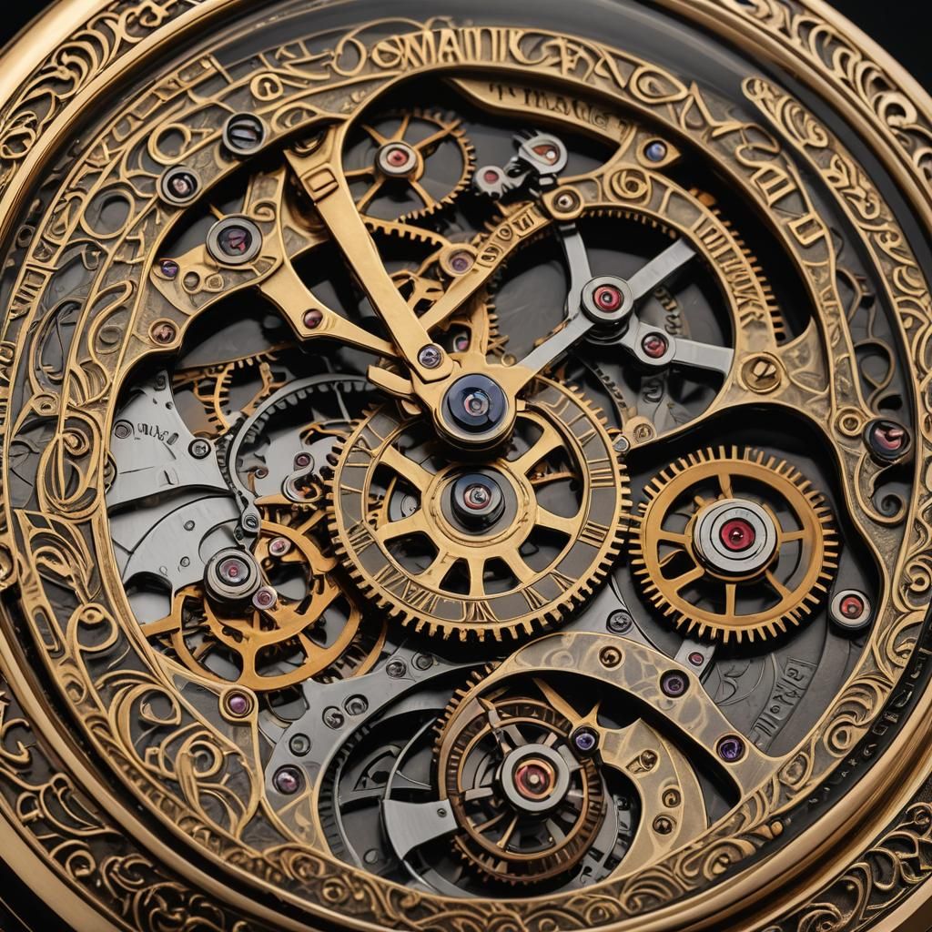 Steampunk Pocket Watch with Intricate Engravings
