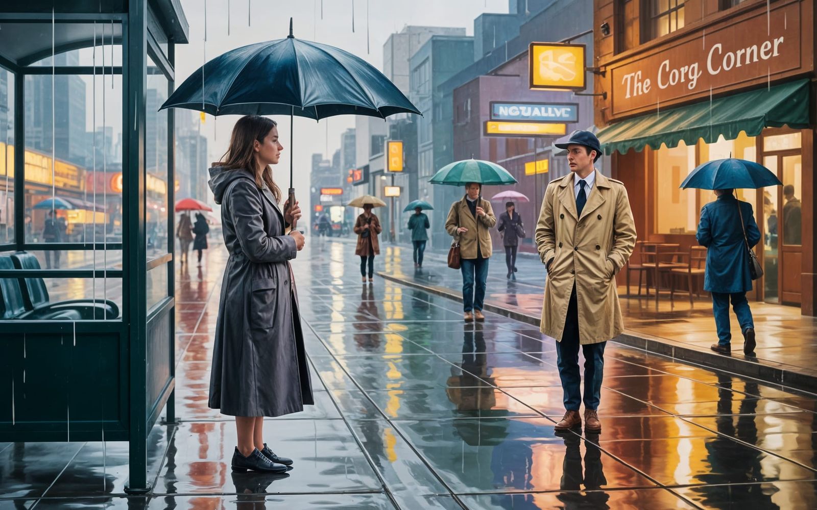 Rainy City Connection: Longing and Hope in Art