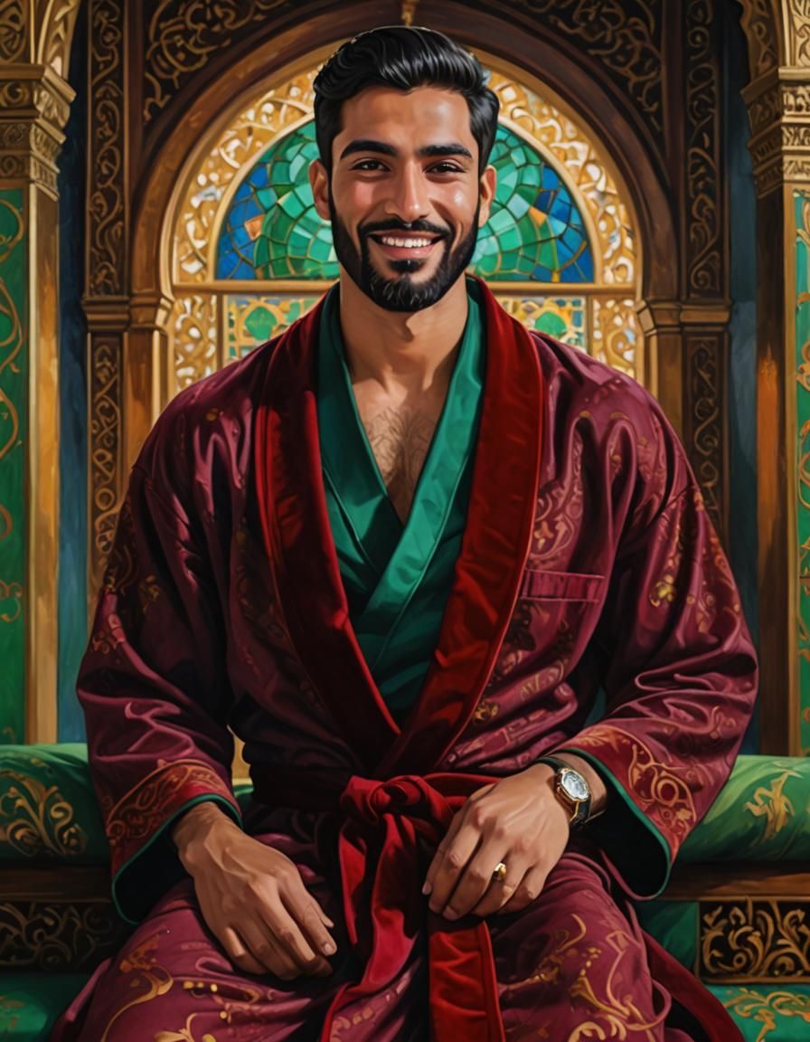 Ethereal Fantasy of a Handsome Latino Prince