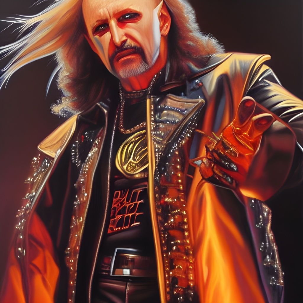 Judas Priest in Oil Painting Style