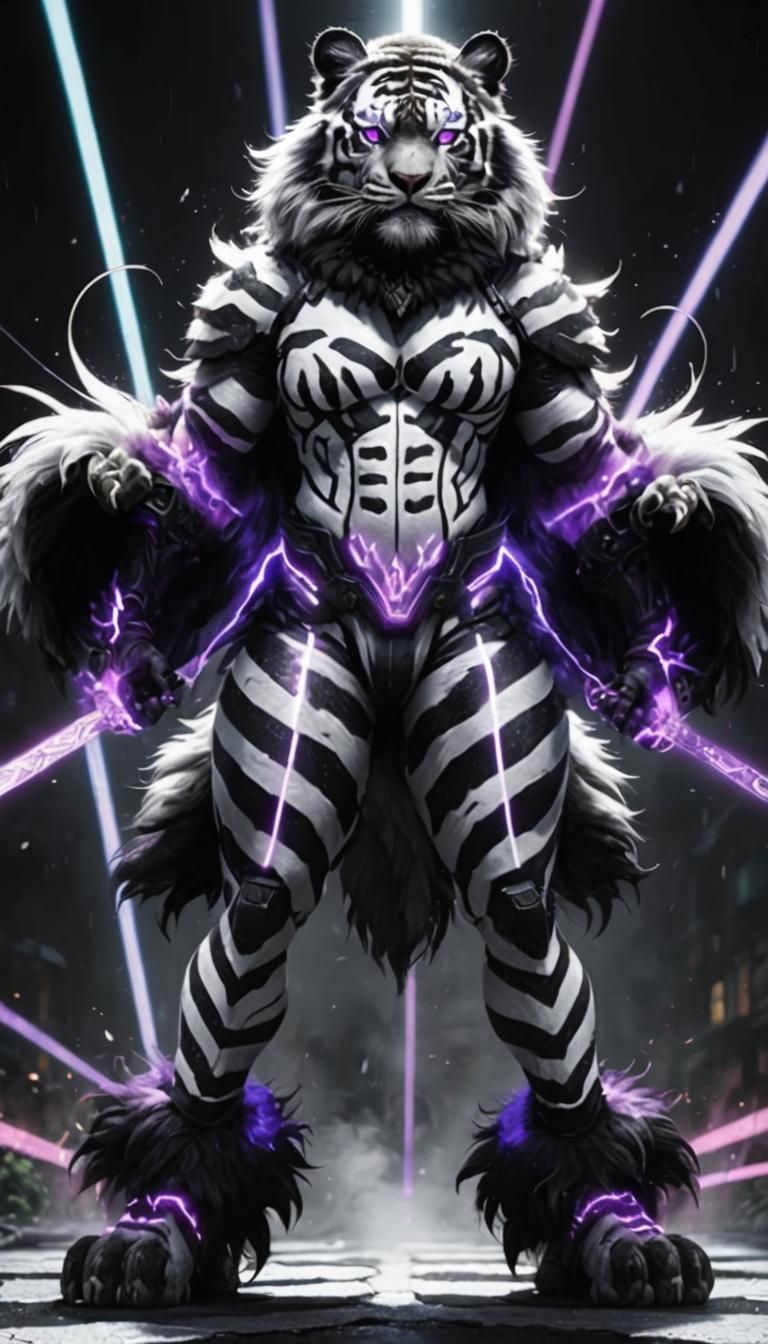 Thunder Tiger v3 - Female Humanoid