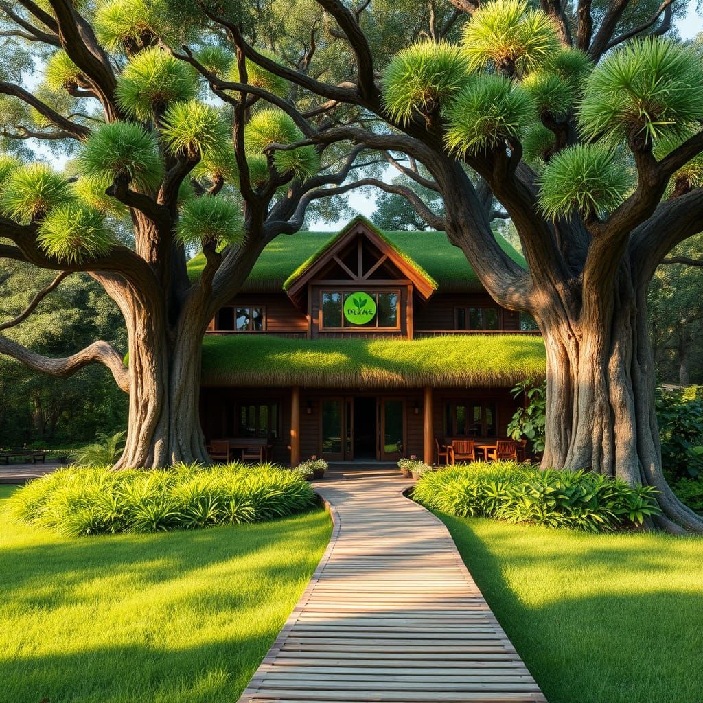 Whimsical Eco-Lodge Resort Blending into the Forest