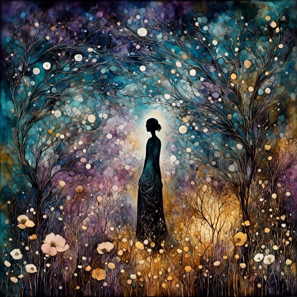 Abstract Liquid Ink Flow Design