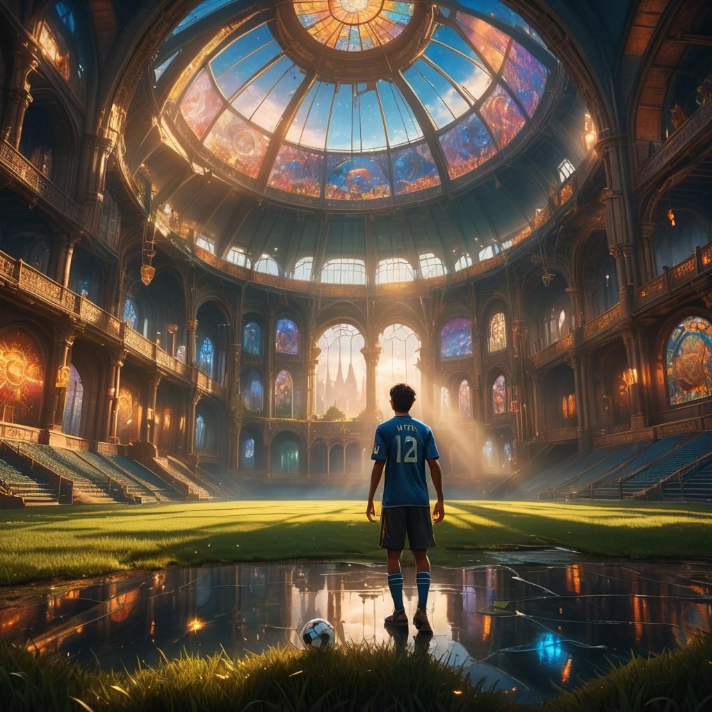 Vini Jr. Scores in a Golden Hour Stadium