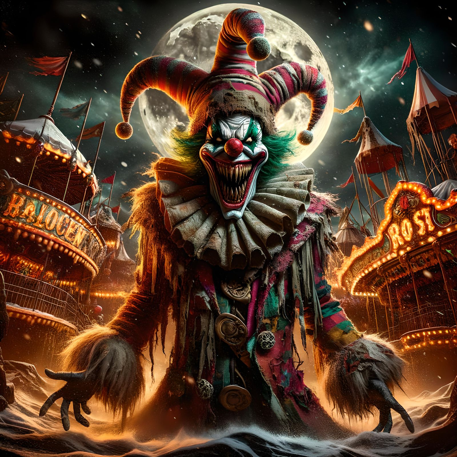 Eerie Encounter : The Clown’s Last Stand Amidst the Carnival...