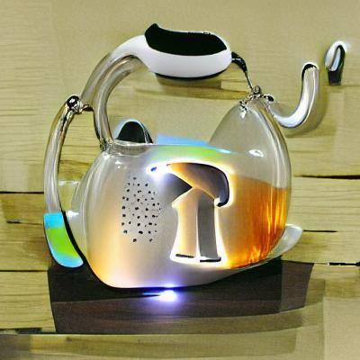 Rayonist Tea Kettle: Abstract Energy in Art