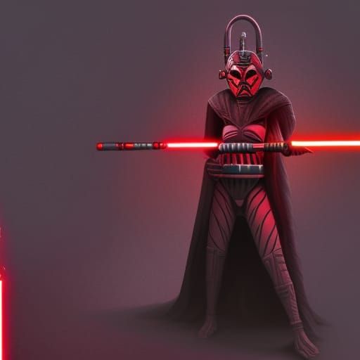 Twi'lek Inquisitor Sith with Red Lightsaber