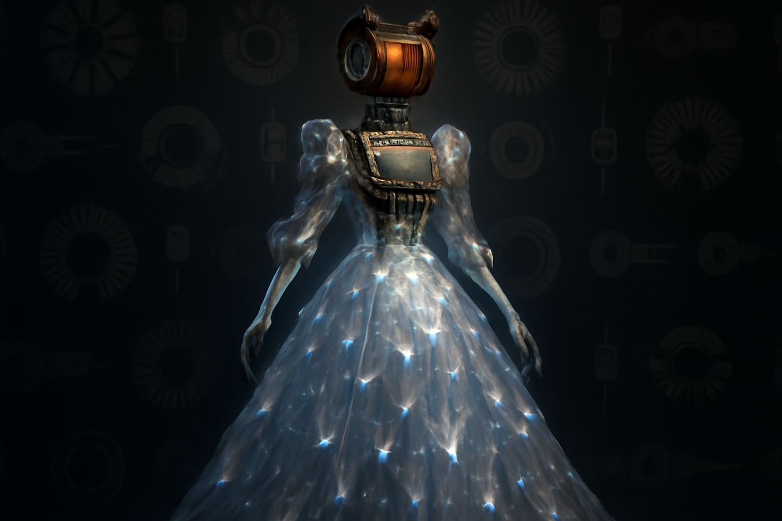 Animatronic Inductor Coil Pin Grid Array Piezoelectric Cryst...