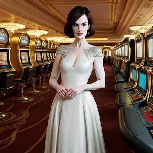 Michelle Dockery as Future Jane Bond in Monaco Casino