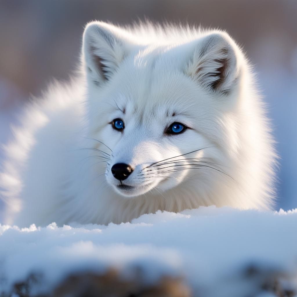 Cute Arctic Fox Portrait