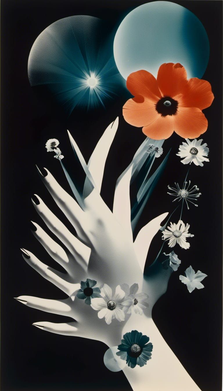 <lora:Photogram Hand 1:1.0> Rayograph   By Man Ray ,  Photog...