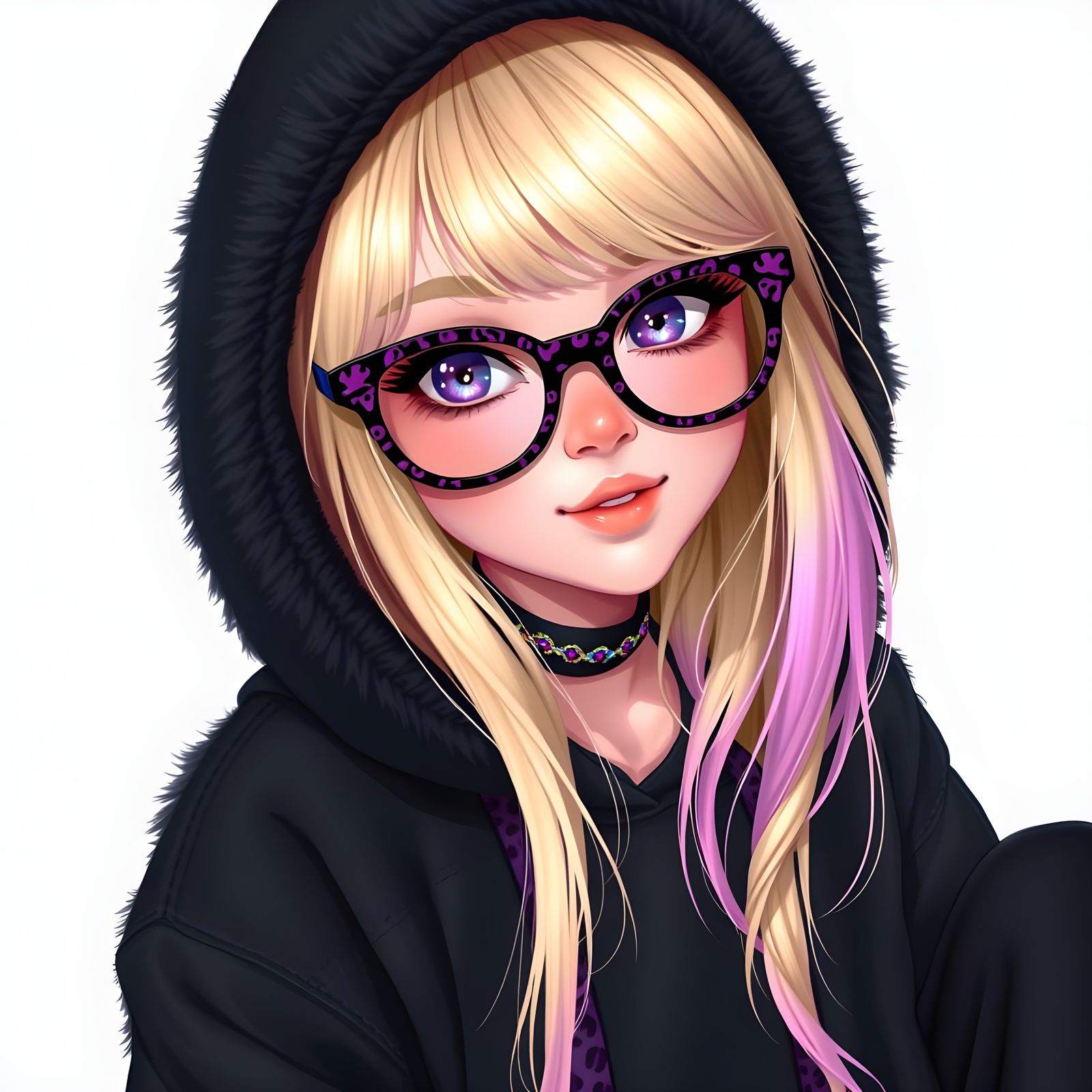 Realistic Girl in Casual Streetwear Style