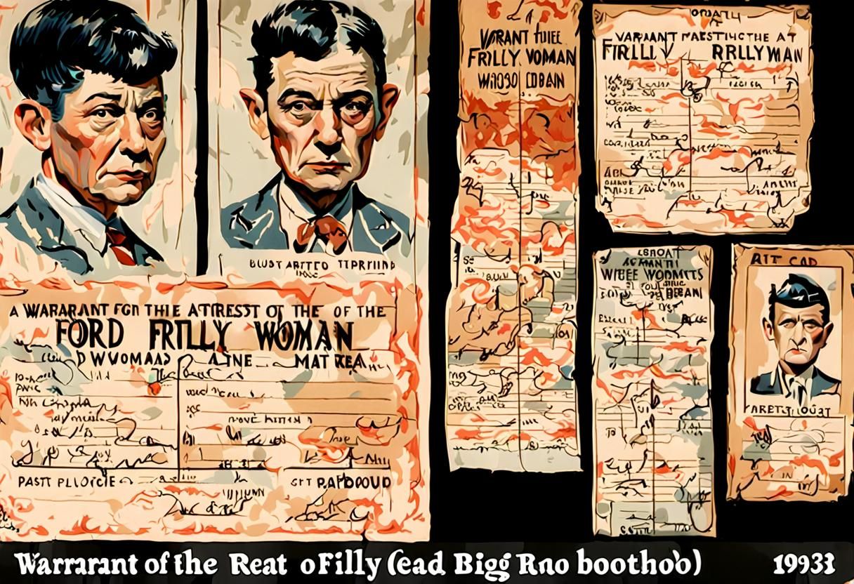 Weird Warrant: "Ford Frilly Woman", with Man's Picture