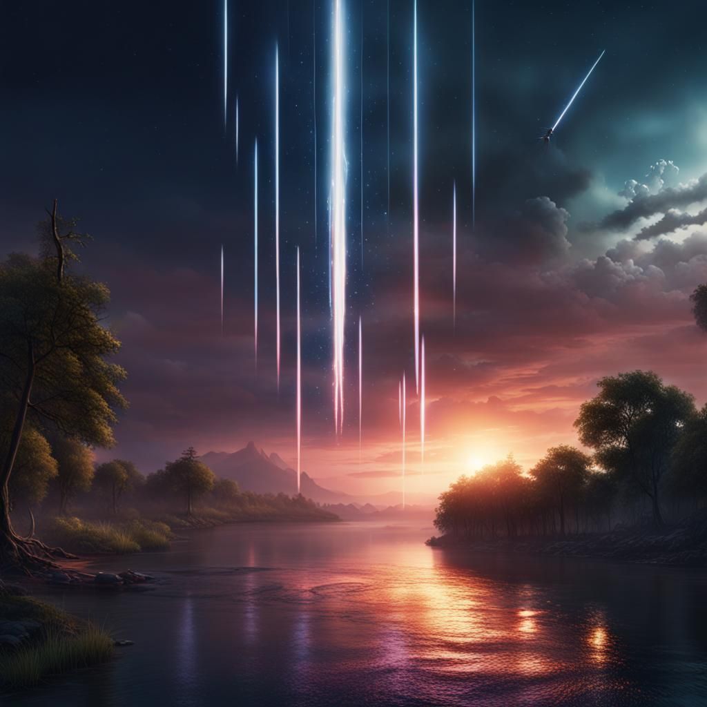 Death Ray Over the River: Fantasy Concept Art