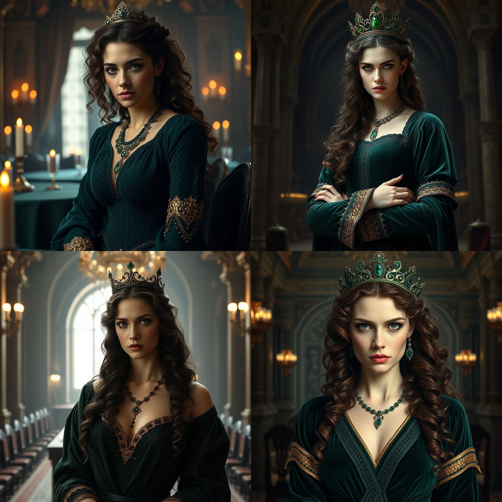 Medieval Queen in Constantinople Dining Hall