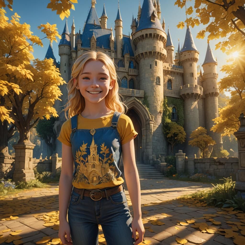 Fantasy Girl in Sunlight: Unreal Engine 5 Concept Art