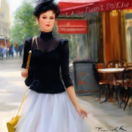 <lora:Konstantin Razumov:1.0> beautiful young woman shopping...