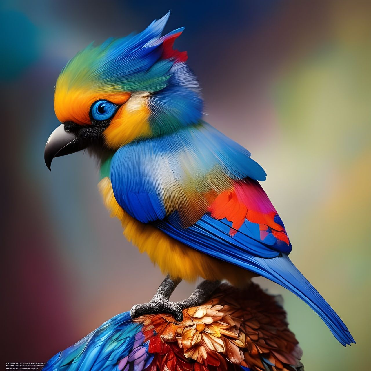 Whimsical Maltese-Yorkie Dog Portrait in Detailed 3D