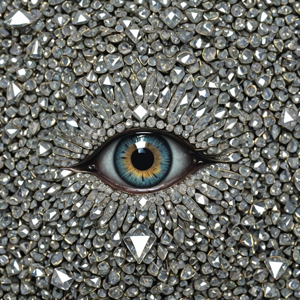 Surreal Diamond Eye Digital Art