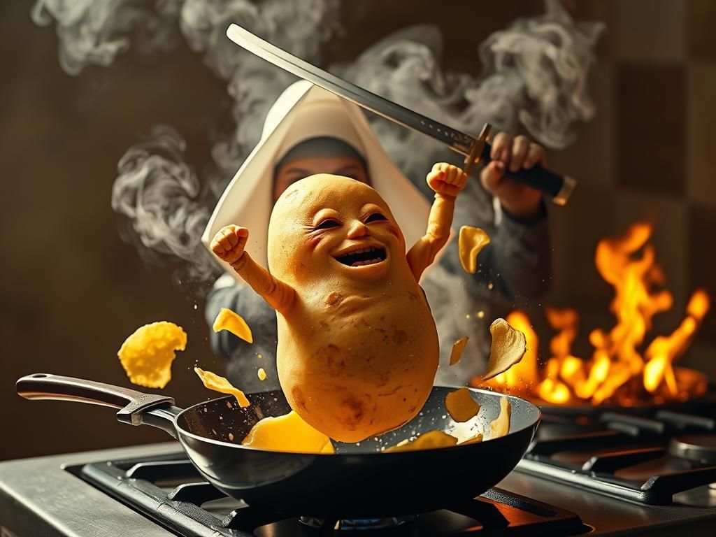 Nun and Potato Samurai Showdown