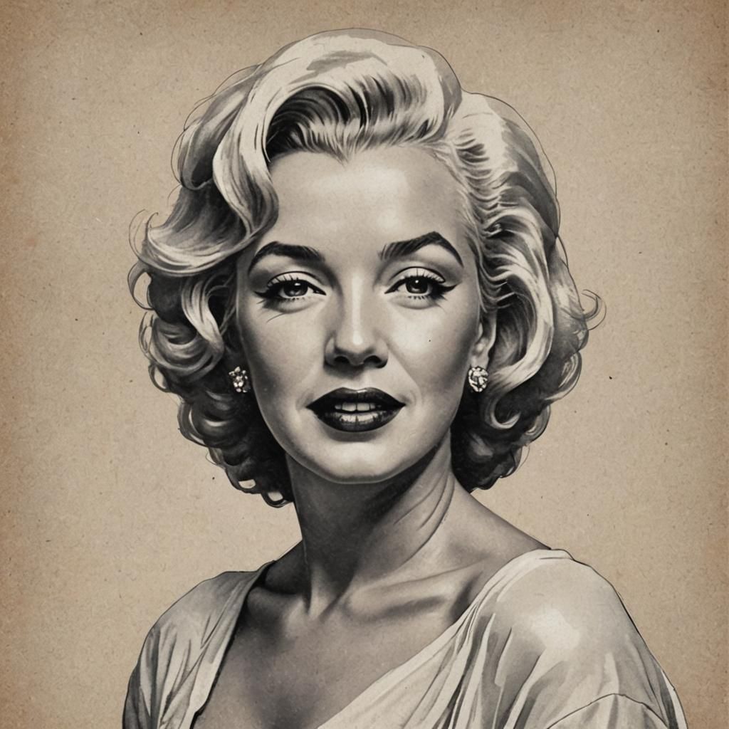 Iconic Marilyn Monroe Portrait
