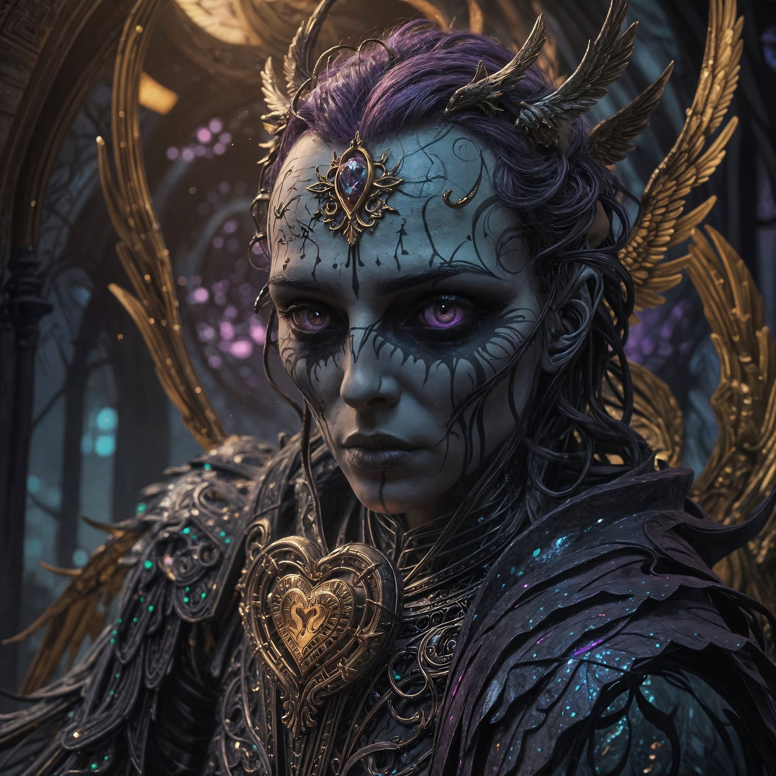 ::\/::  Angel of death with wings