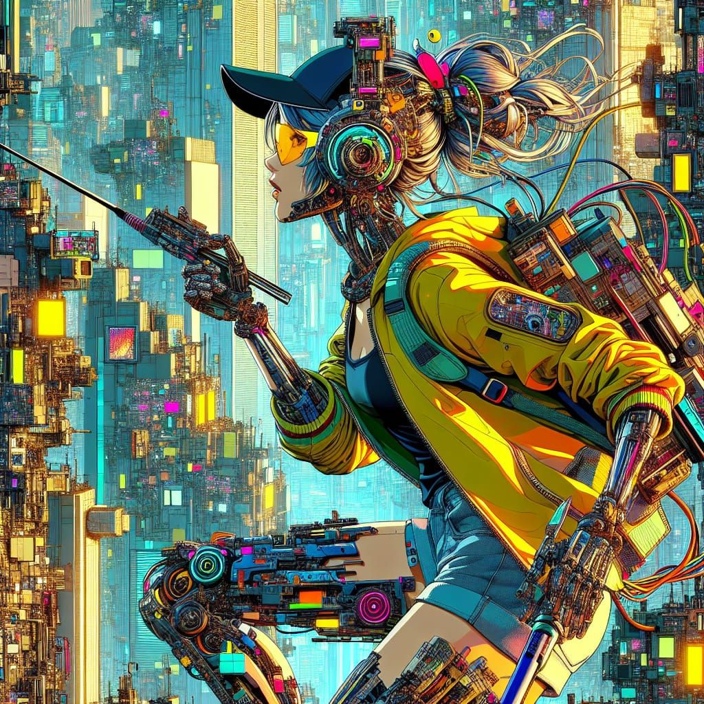 Cyber girl -open prompt