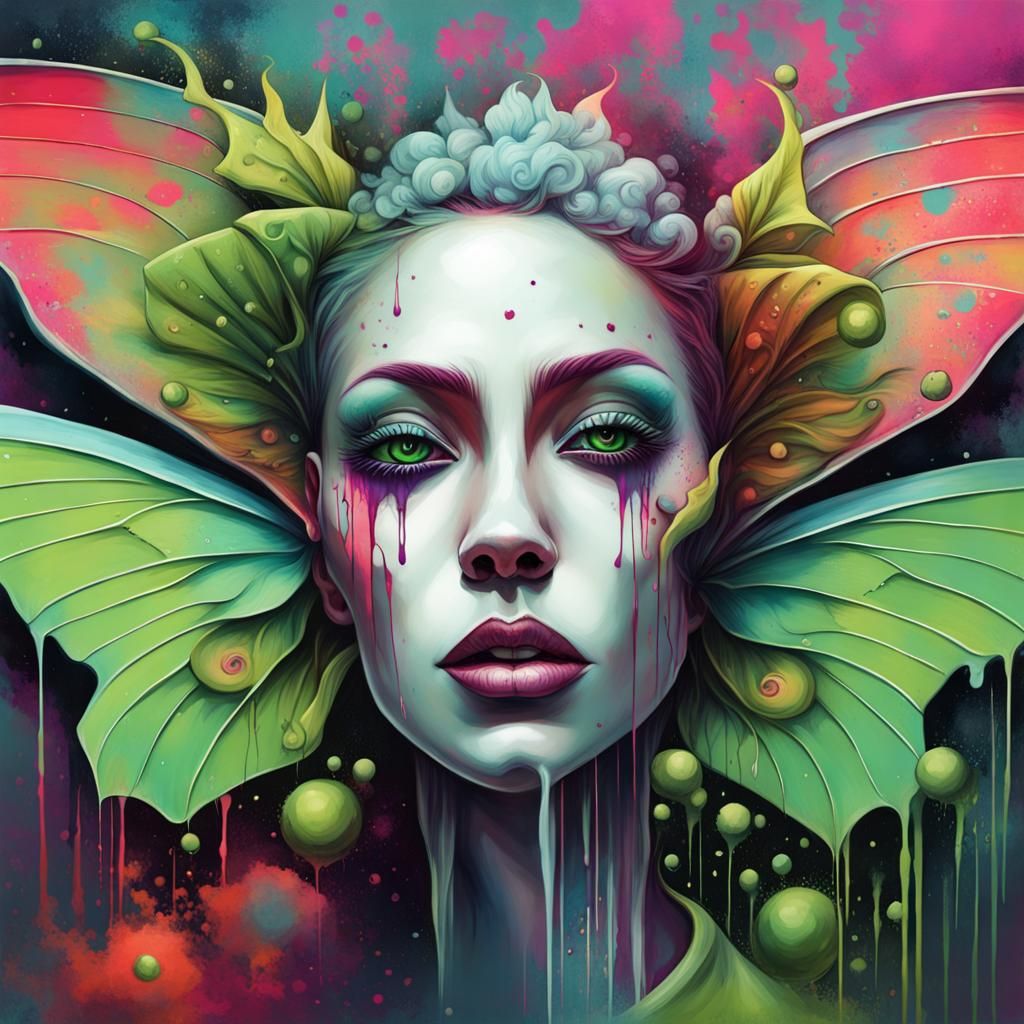 Luna Moth Queen: Graffiti Art in Street Style