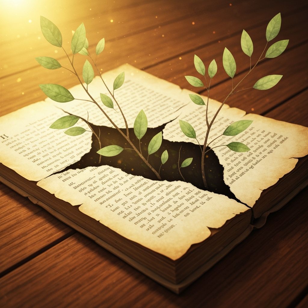 Surreal Book Page Gives Birth to Foliage