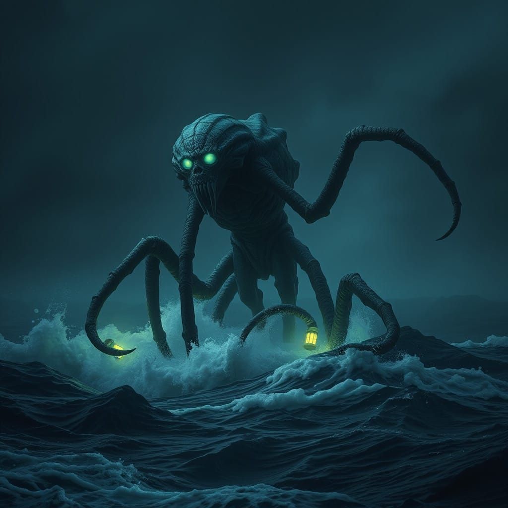 Scottish Sea Monster Emerges from Dark, Foreboding Waters