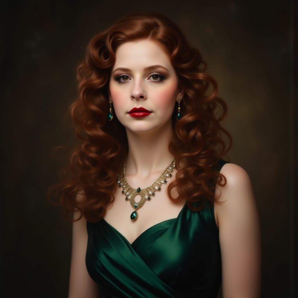 Elegant 1930s Portrait in Classic Style