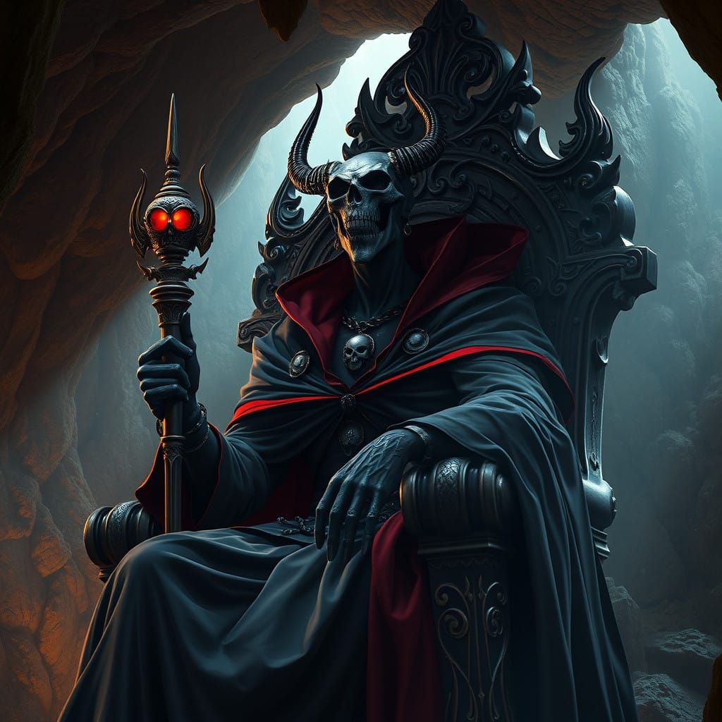 Gothic Anime Cyclops in Dark Fantasy Scene