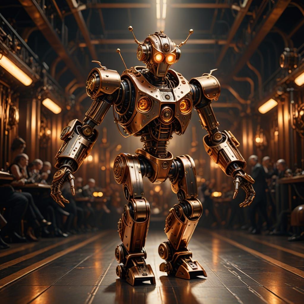 steampunk robot dance
