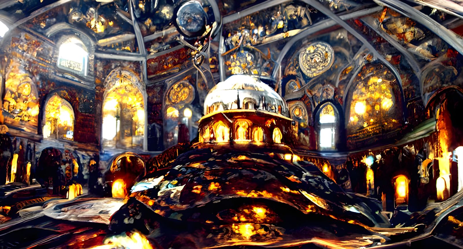 Hagia Sophia Interior: Ethereal Byzantine Masterpiece