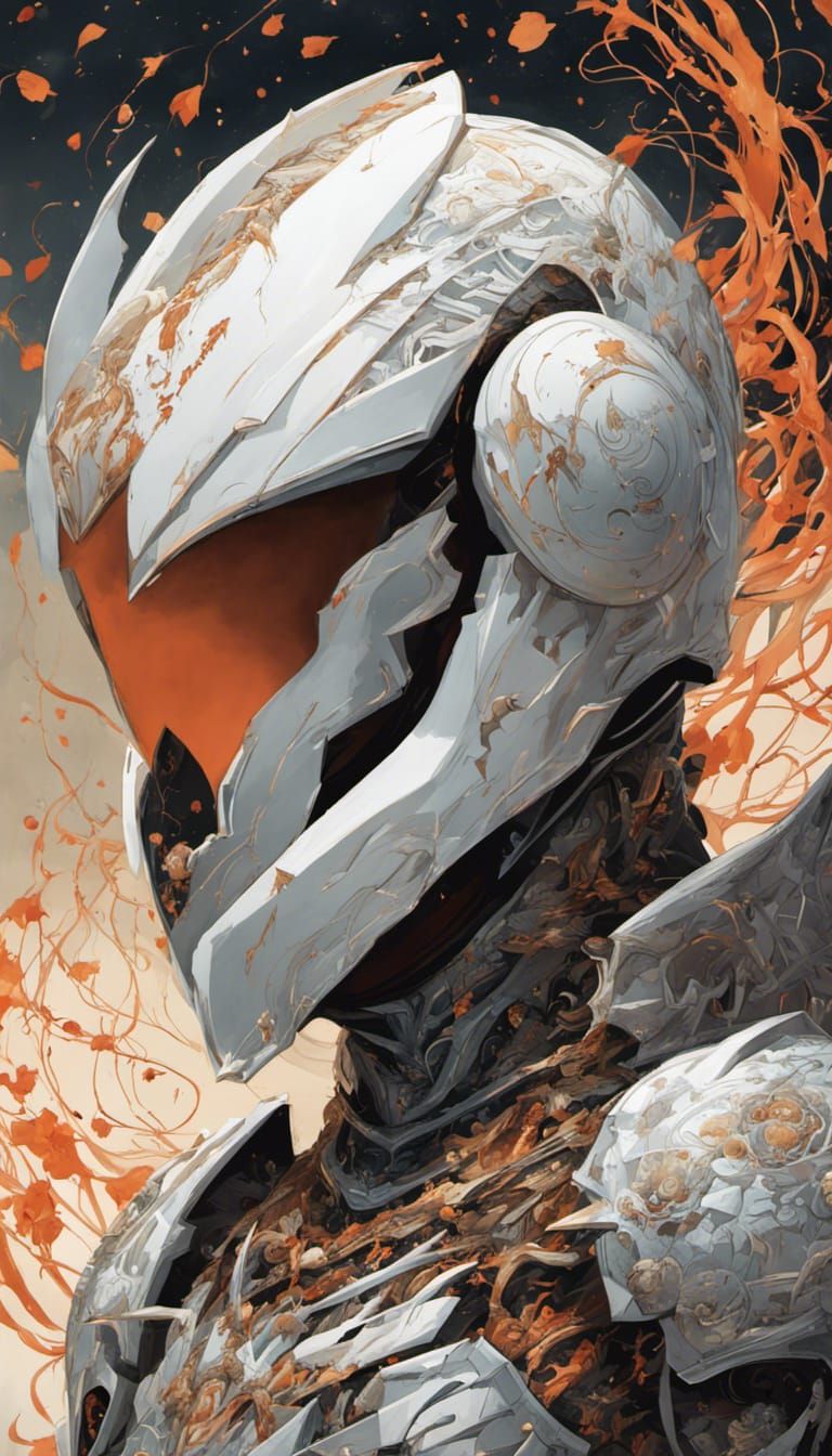 Sinister Galaxy Knight in Digital Painting Style