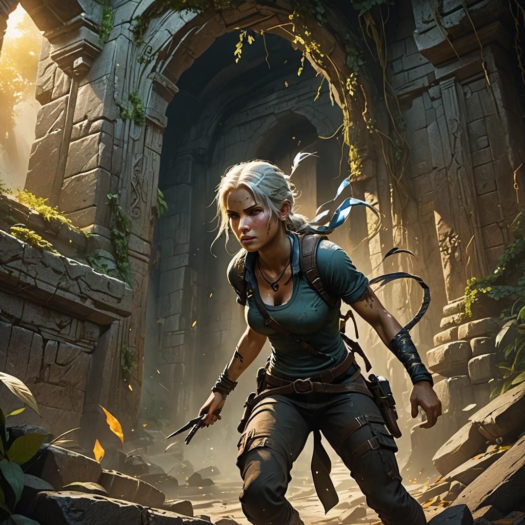 Lara Croft is in the temple of Ozai, the cruel priest-king o...