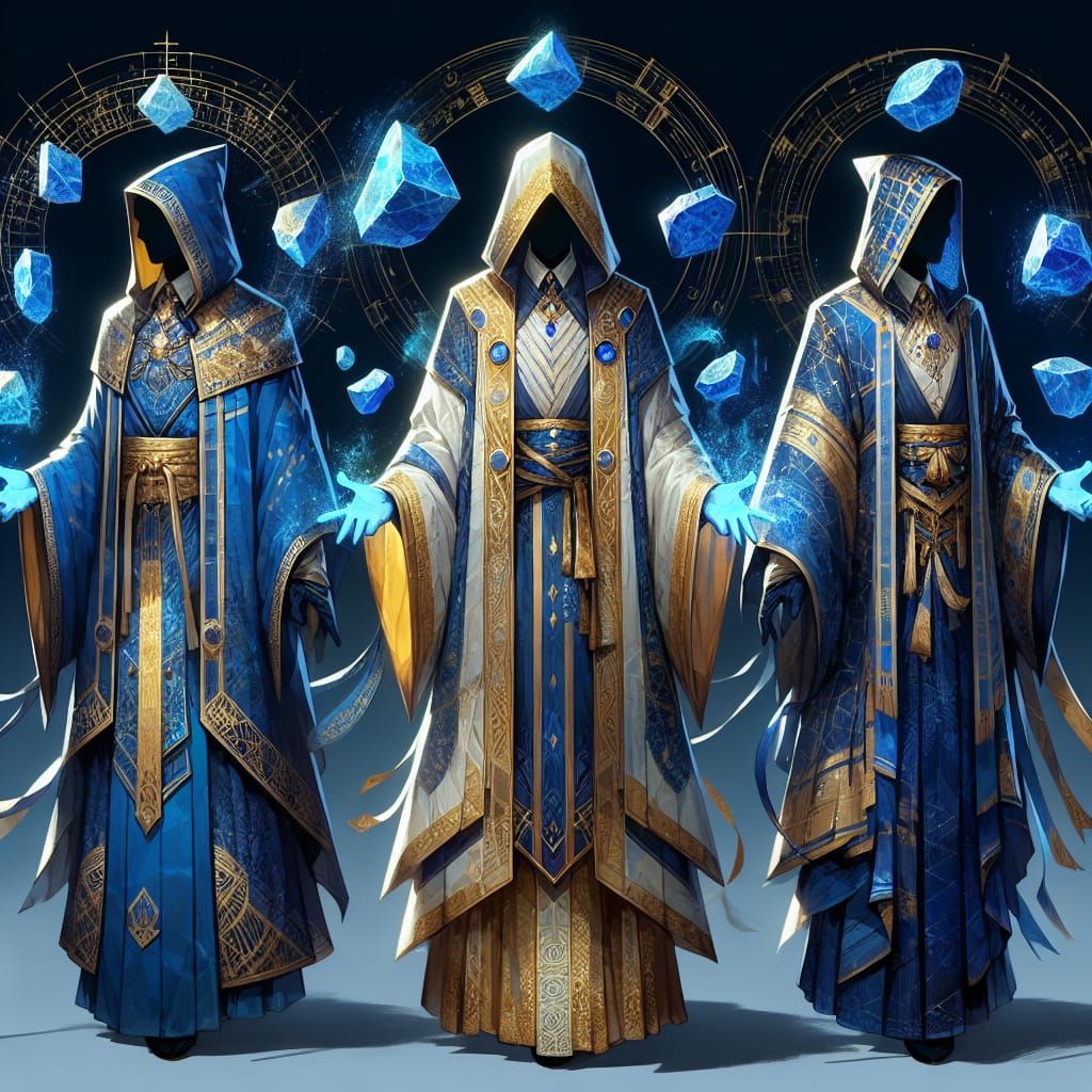Lapis Lazuli Mages in Golden Robes