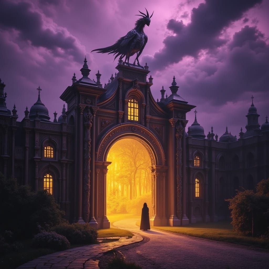 Guardian of Dwenmyner Gate in Dark Fantasy Realm