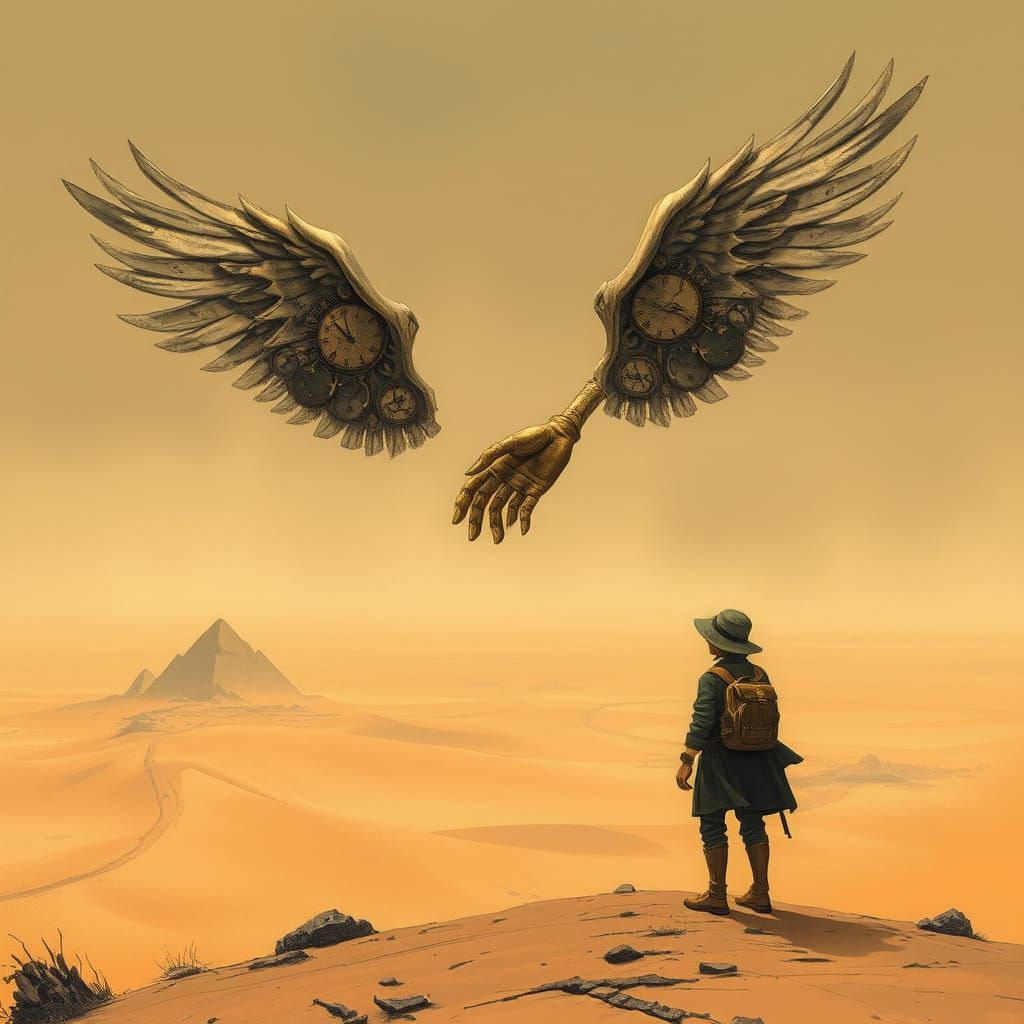 Clockwork Angel Offers Comfort to a Weary Traveler in a Dese...