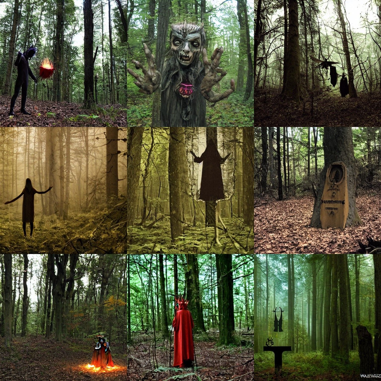 Summoning a Demon in Dark Woods