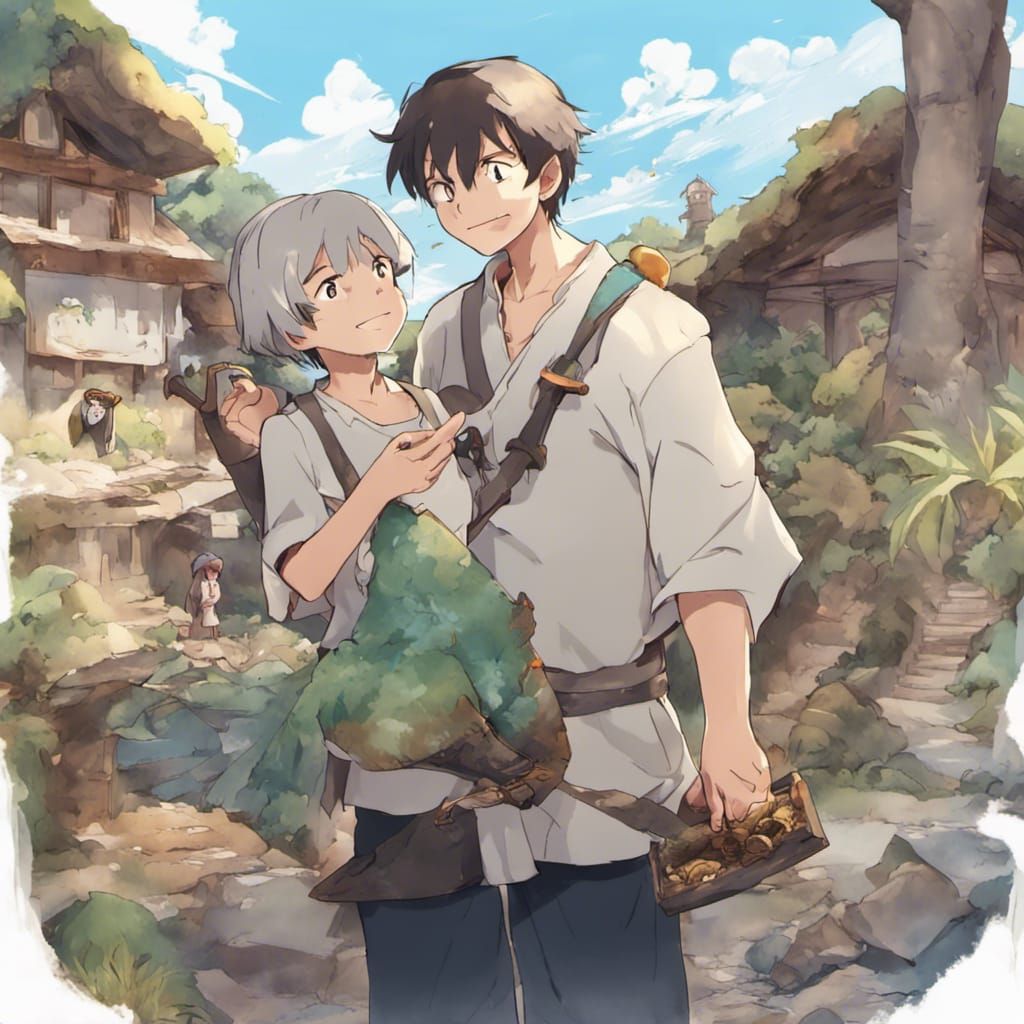 Island Treasure Discovery in Anime Style