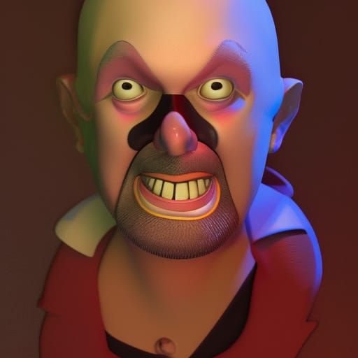 Cartoon Character in Pixar Style 3D Art