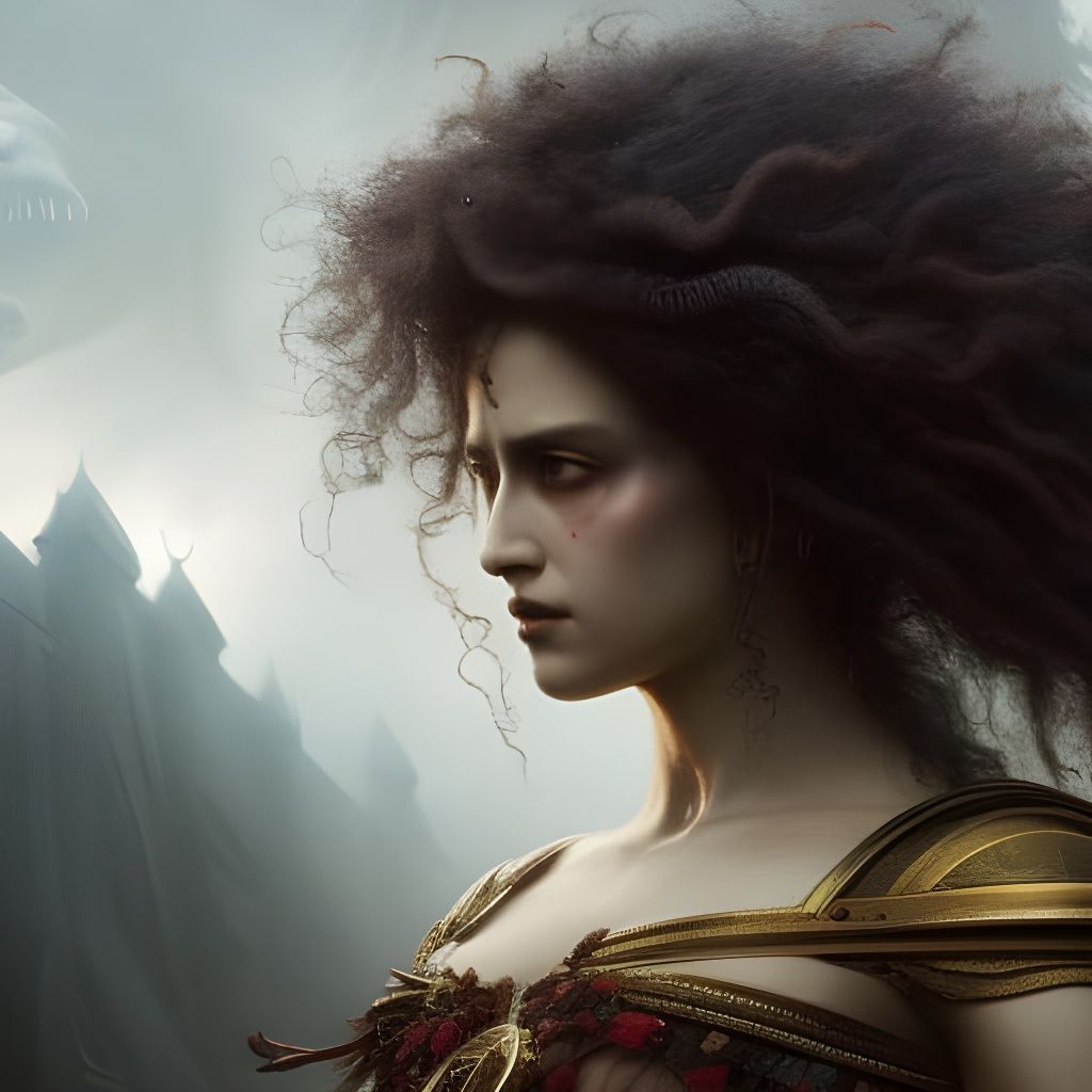 Dancing Girl on Stage in Colored Pencil Style