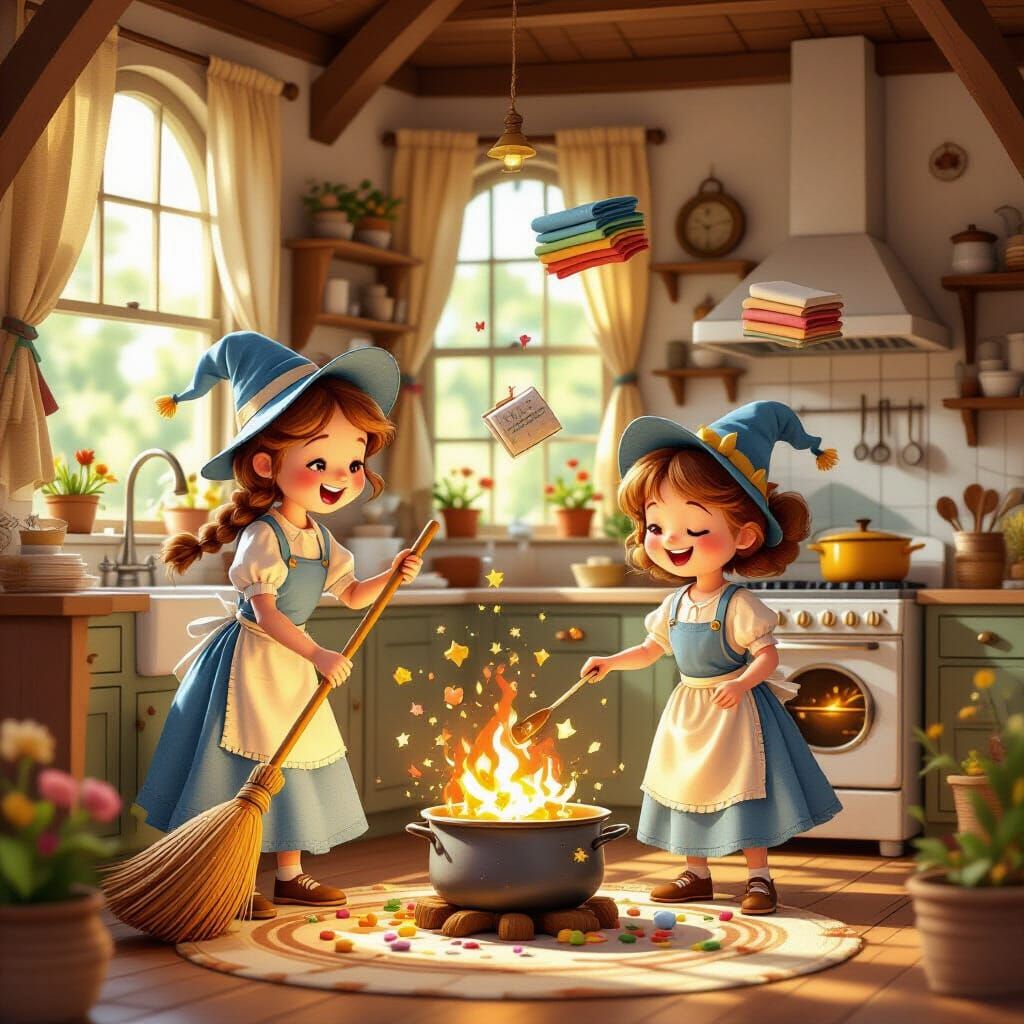 Enchanted Home Where Chores Are Done By Magic