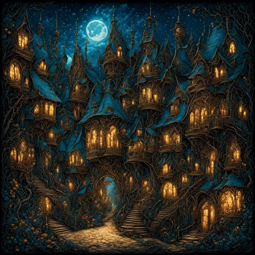 Complex Image Generated from Simple AI Prompt