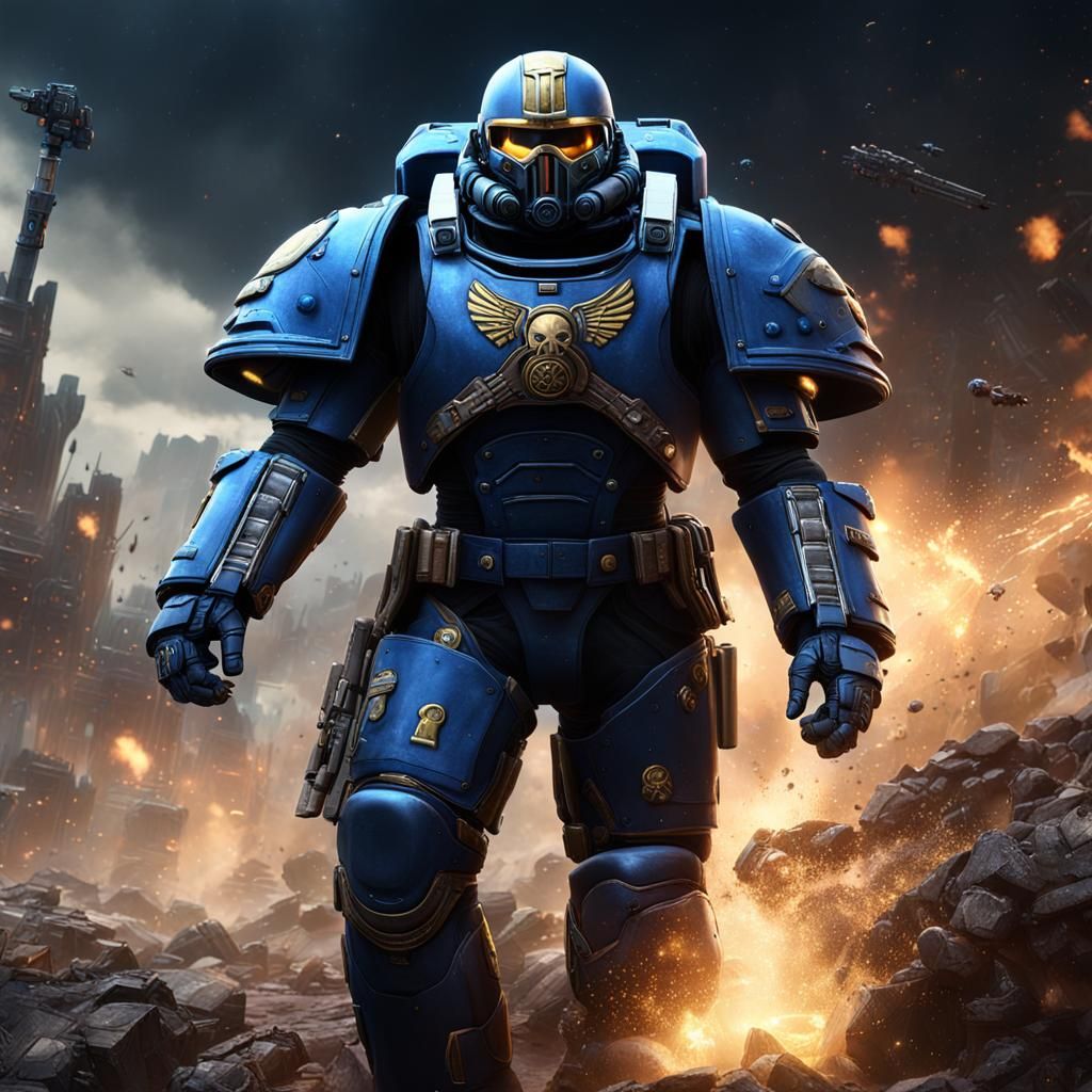 X-23 as Space Marine in Detailed Digital Art