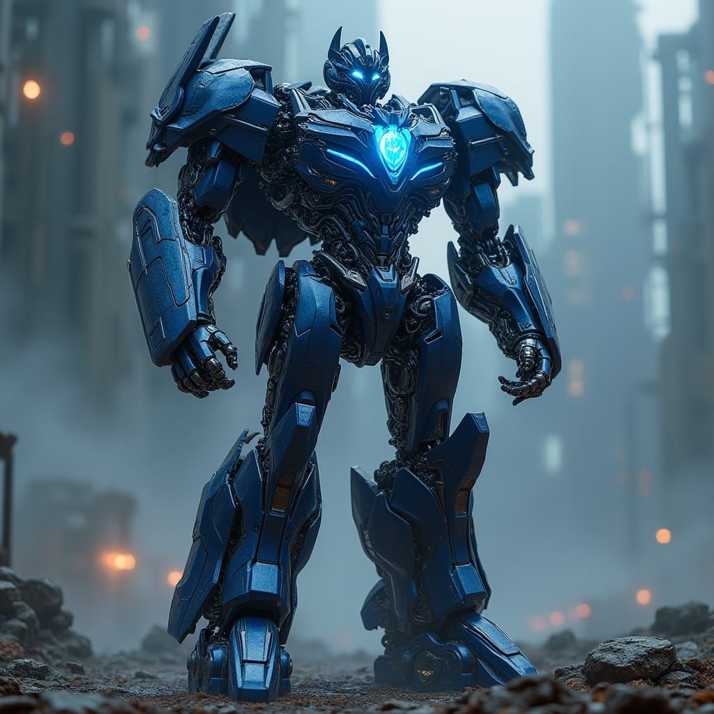 Matrix Prime Autobot with Allspark Power in Futuristic Style