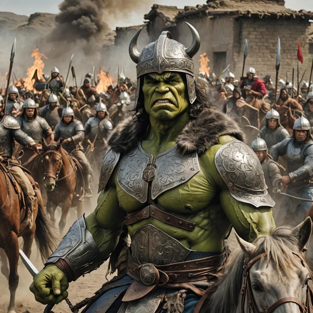 The Incredible Hulk is Genghis Kahn