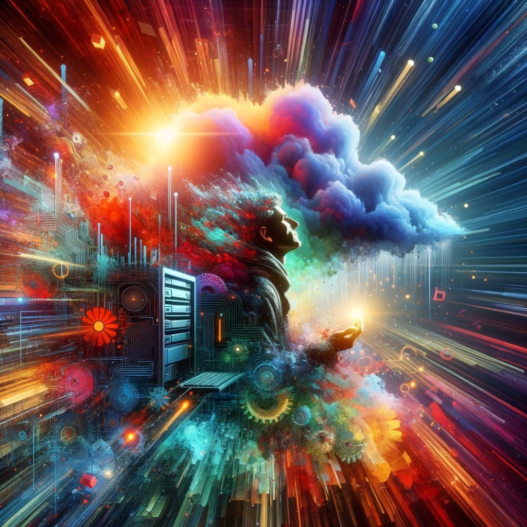 Tech's Cloud Computing Leap: Hyperrealistic Concept Art