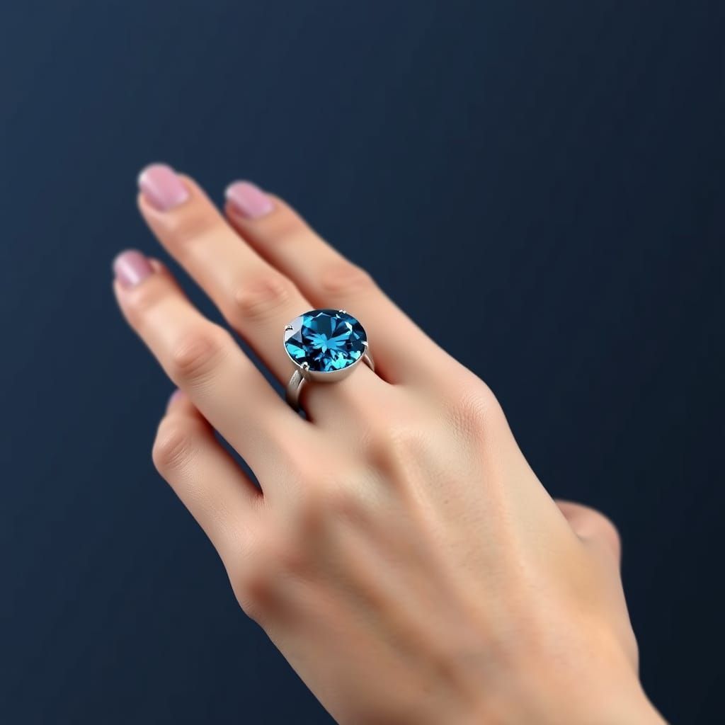 Bague Diamant Bleu 2025 – 12 Carats, Design Élégant, Platine/Or Blanc, Raffinement Minimaliste

- 2025 Blue Moon Diamond...